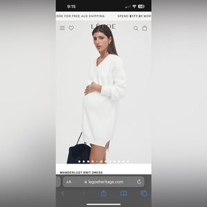 Maternity Legoe Heritage Knit Sweater Dress